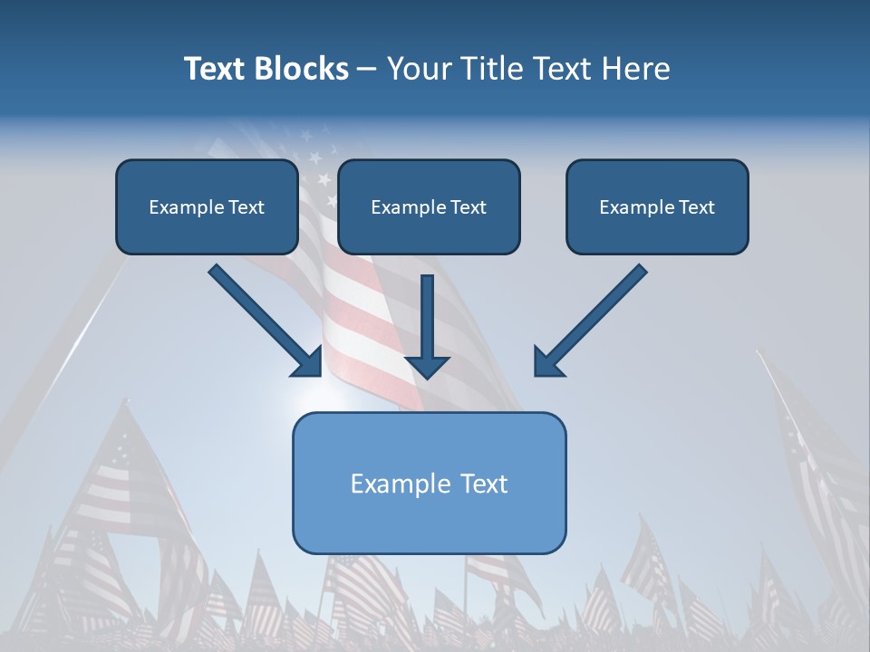 Flag Americana Wind PowerPoint Template