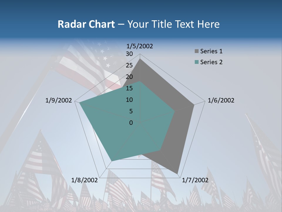 Flag Americana Wind PowerPoint Template