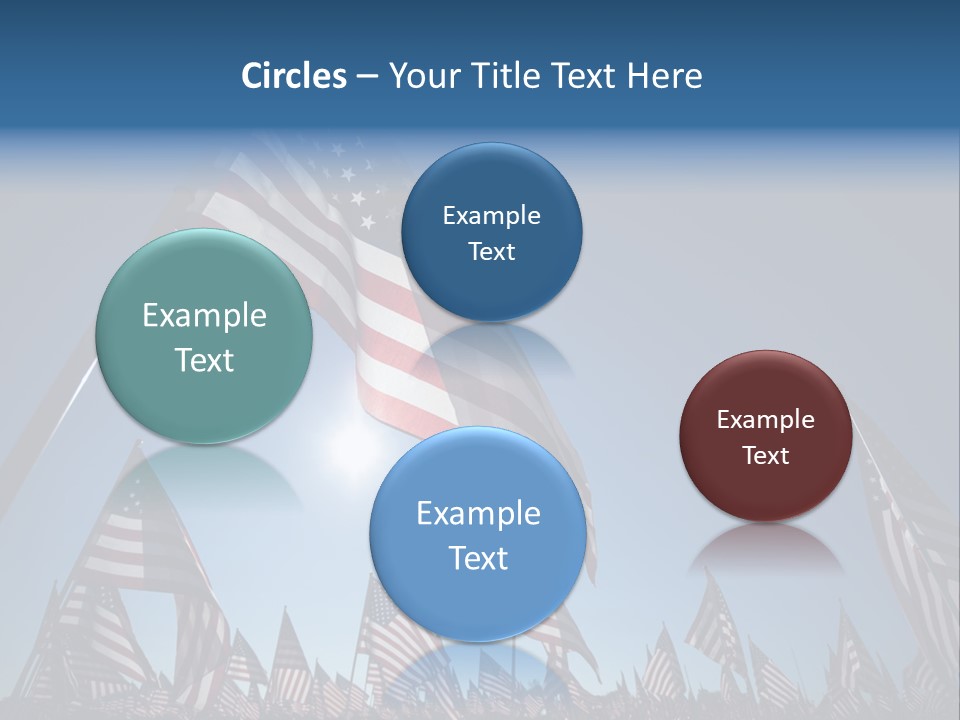 Flag Americana Wind PowerPoint Template