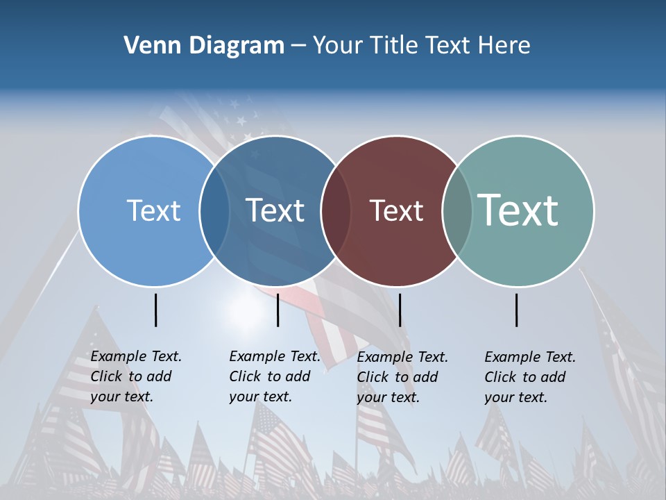 Flag Americana Wind PowerPoint Template