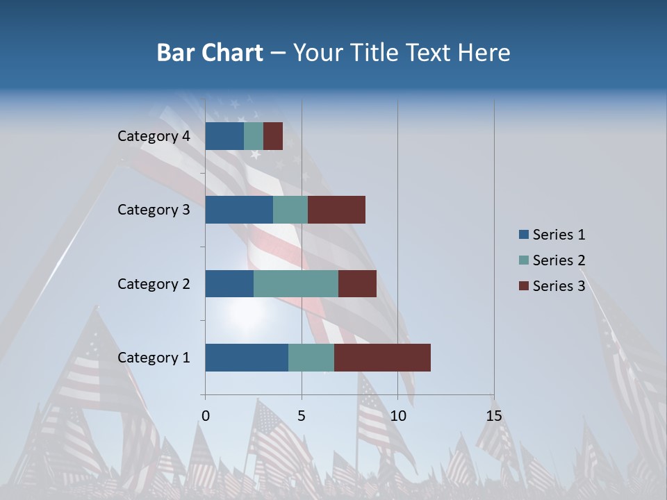 Flag Americana Wind PowerPoint Template