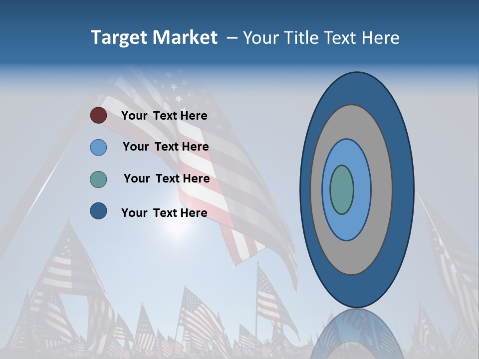 Flag Americana Wind PowerPoint Template