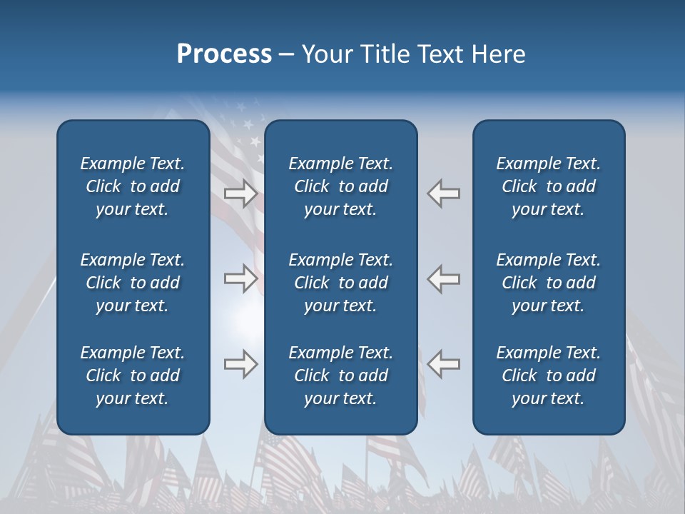 Flag Americana Wind PowerPoint Template