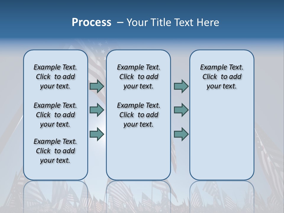 Flag Americana Wind PowerPoint Template