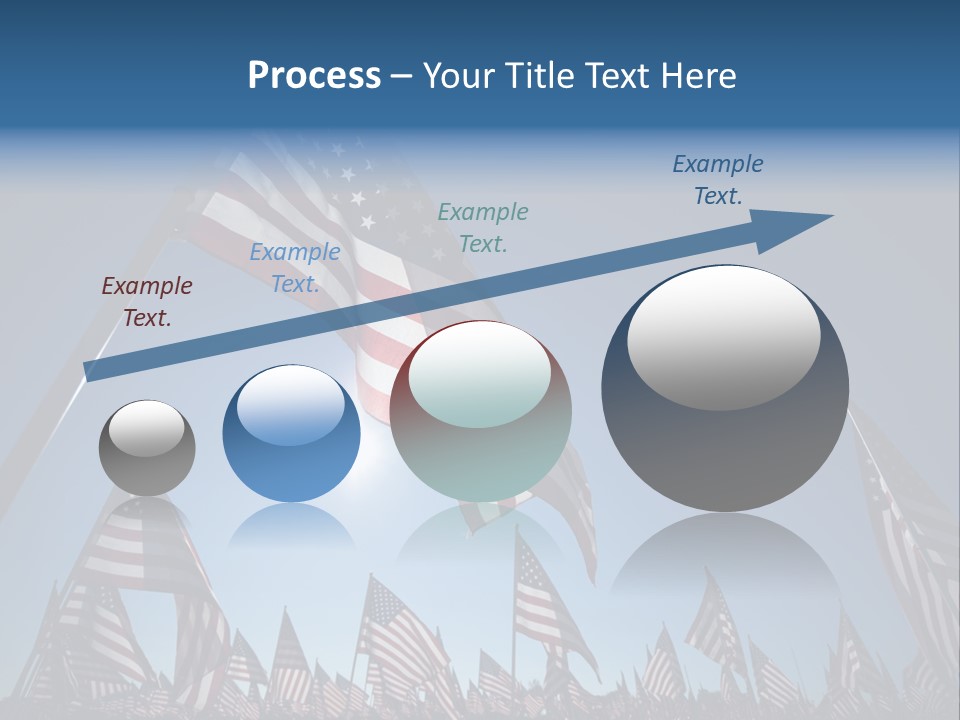 Flag Americana Wind PowerPoint Template