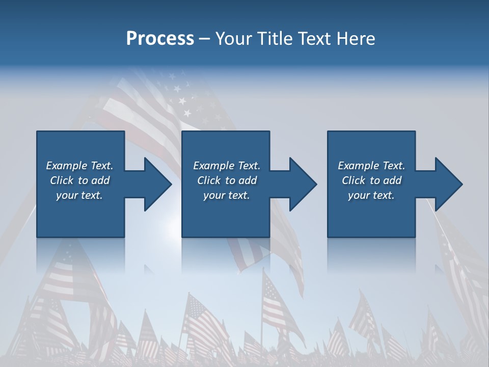 Flag Americana Wind PowerPoint Template
