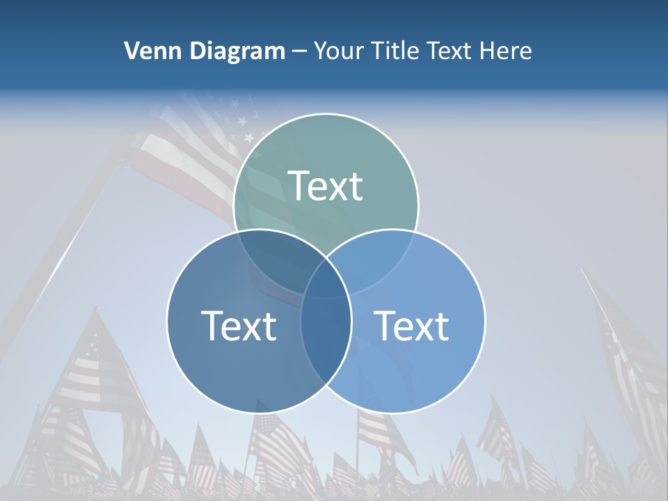 Flag Americana Wind PowerPoint Template