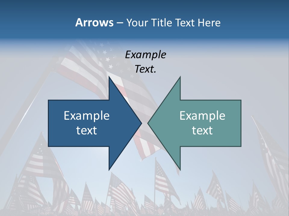 Flag Americana Wind PowerPoint Template