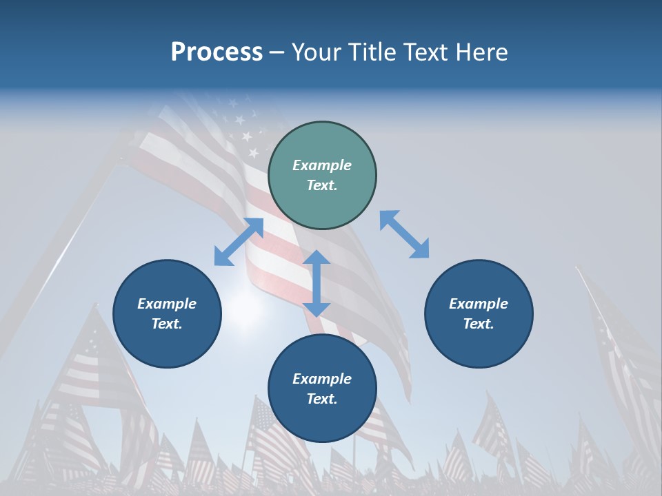 Flag Americana Wind PowerPoint Template