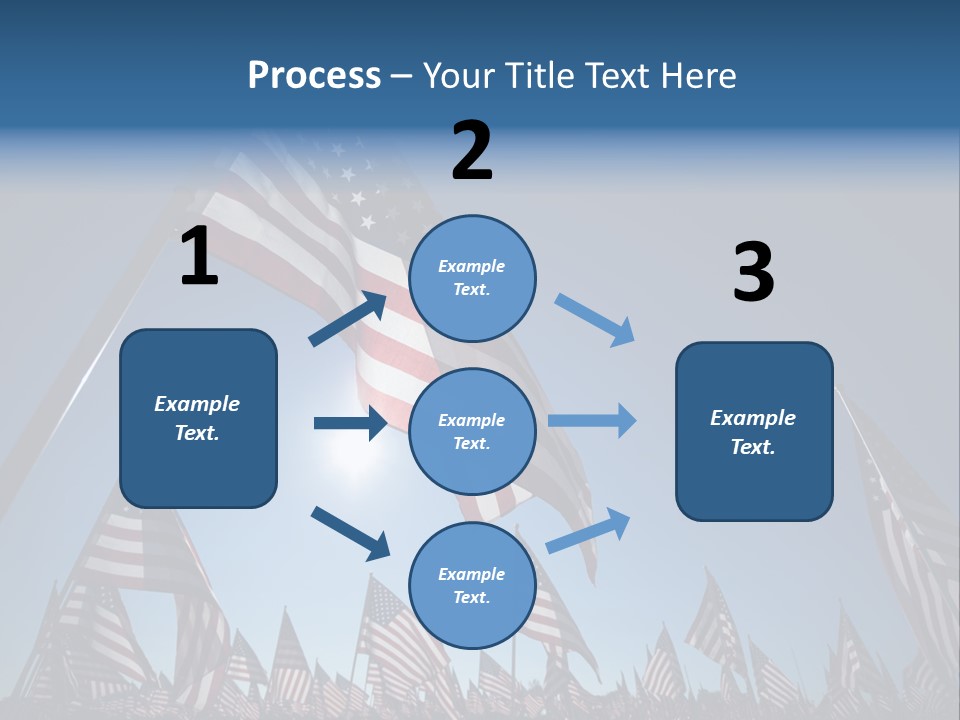 Flag Americana Wind PowerPoint Template