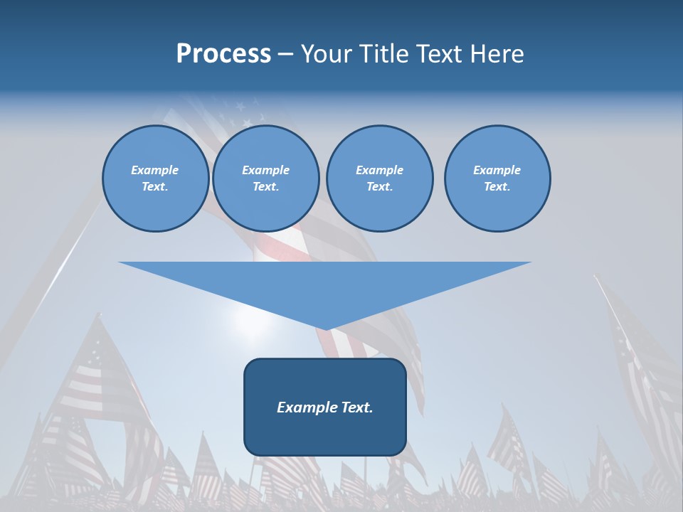 Flag Americana Wind PowerPoint Template