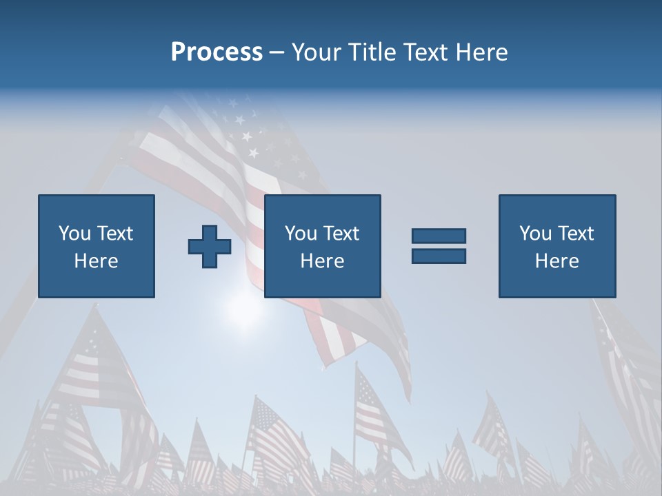 Flag Americana Wind PowerPoint Template
