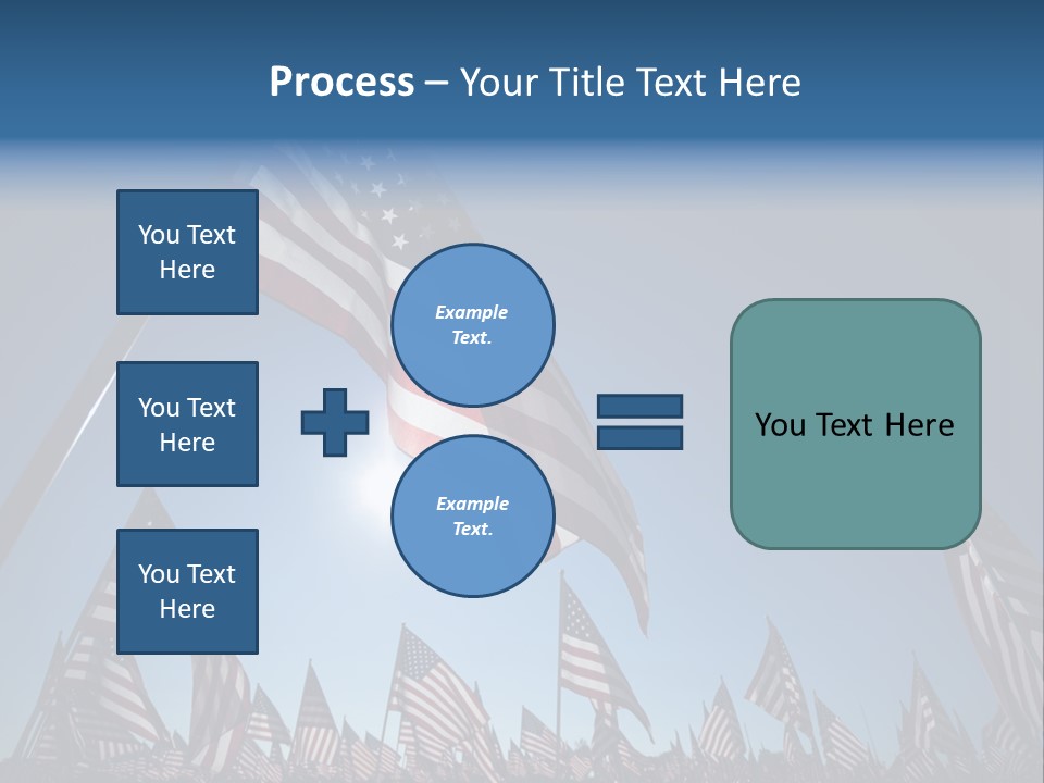 Flag Americana Wind PowerPoint Template