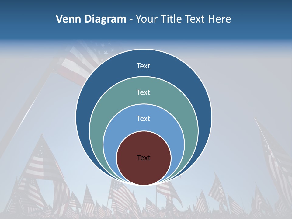 Flag Americana Wind PowerPoint Template