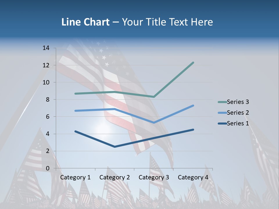 Flag Americana Wind PowerPoint Template