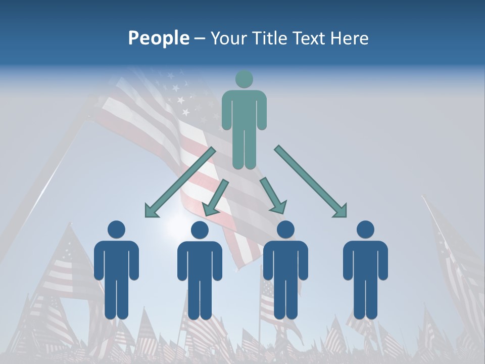 Flag Americana Wind PowerPoint Template