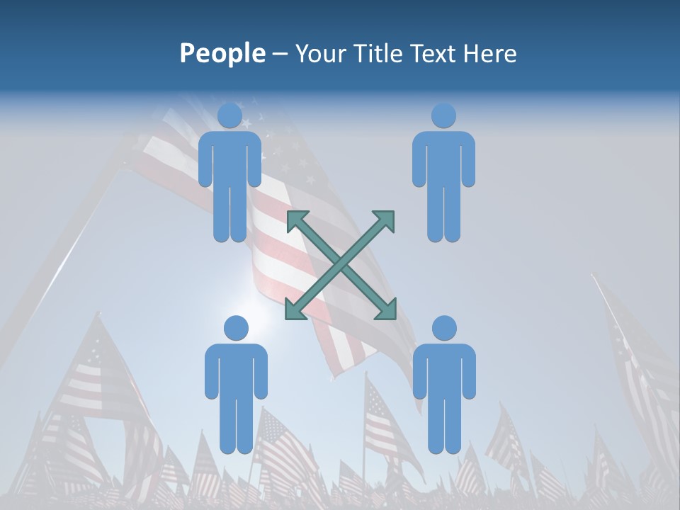 Flag Americana Wind PowerPoint Template