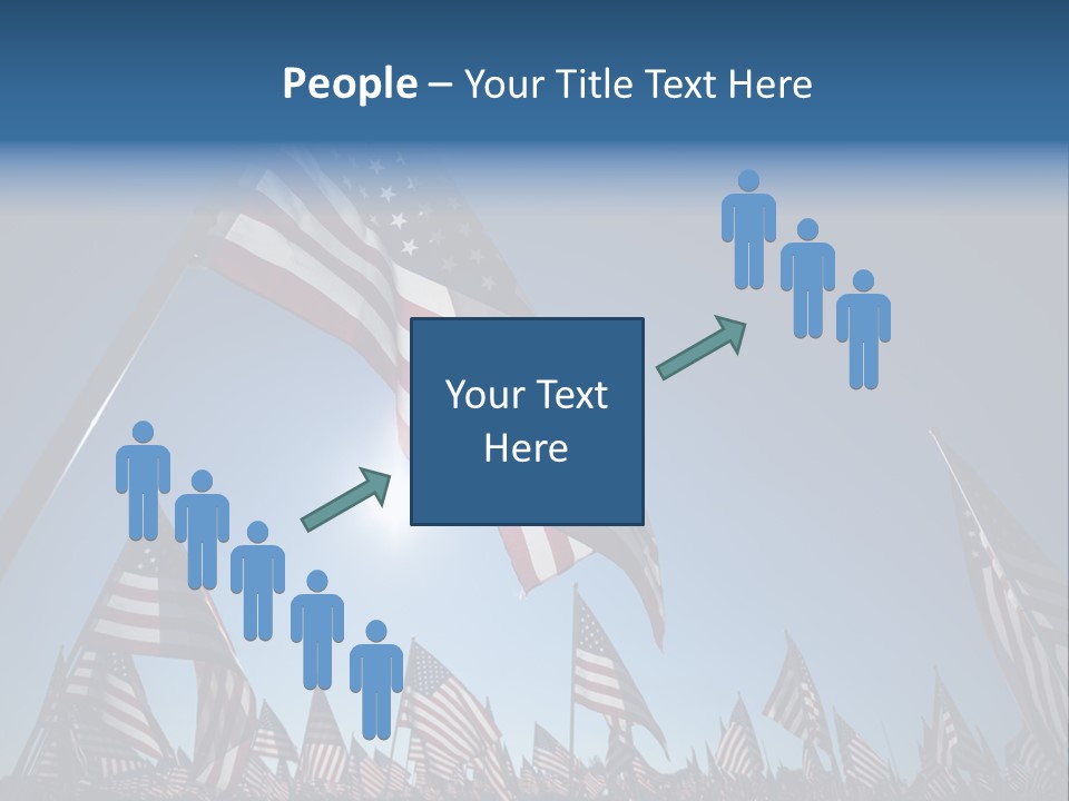 Flag Americana Wind PowerPoint Template