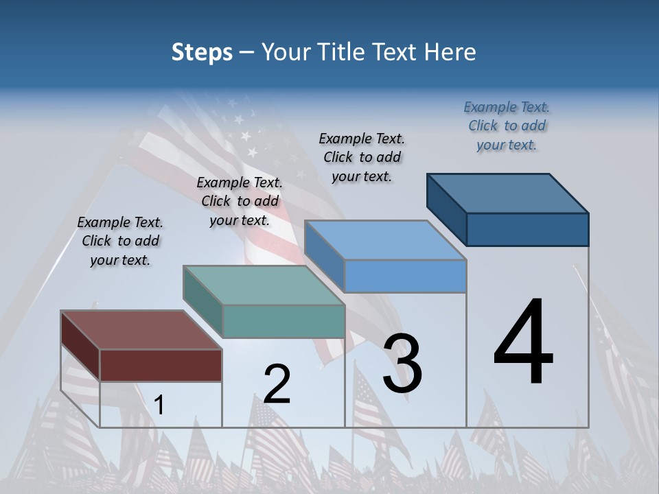 Flag Americana Wind PowerPoint Template