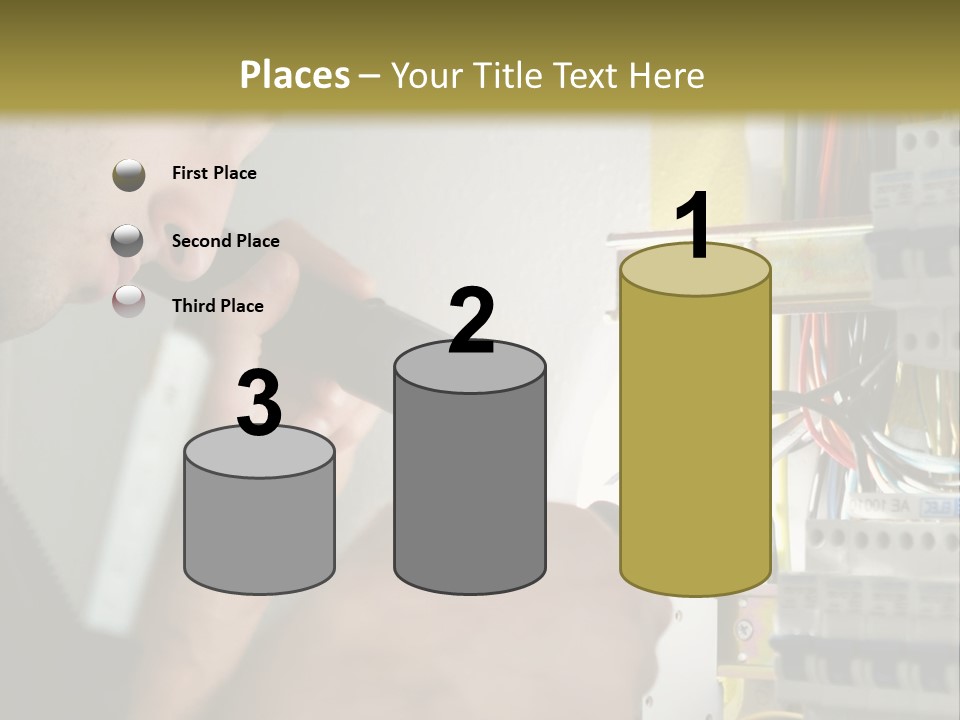 Skill Man Cable PowerPoint Template