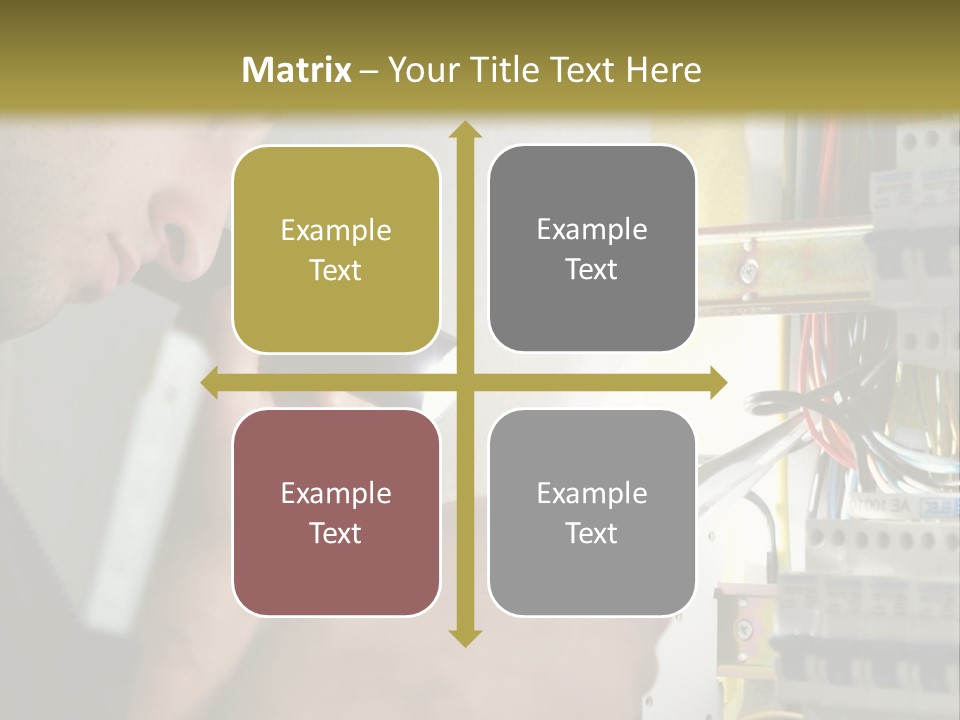 Skill Man Cable PowerPoint Template