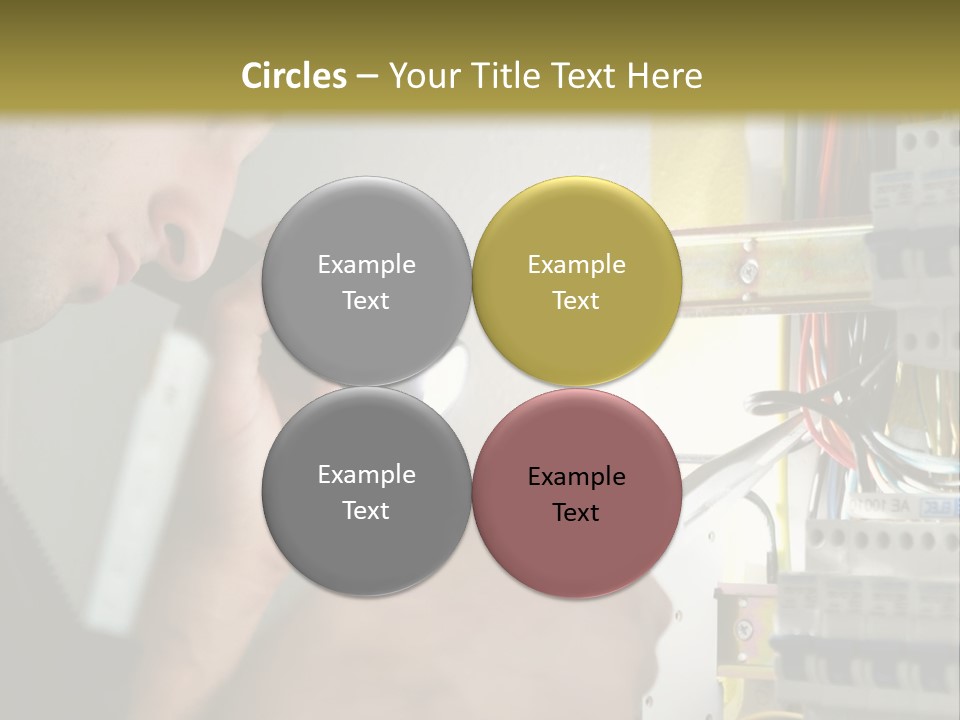 Skill Man Cable PowerPoint Template