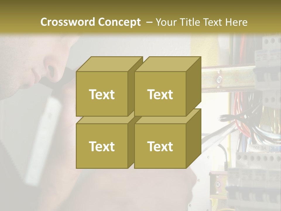 Skill Man Cable PowerPoint Template