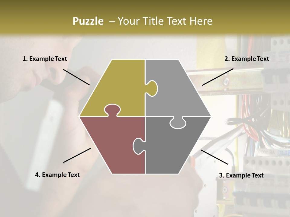 Skill Man Cable PowerPoint Template