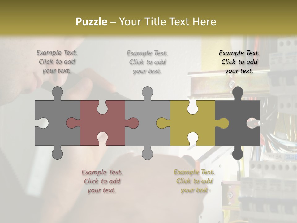 Skill Man Cable PowerPoint Template