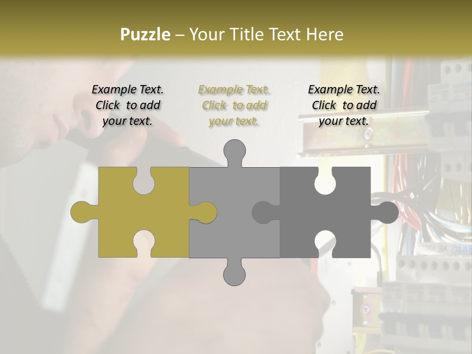 Skill Man Cable PowerPoint Template