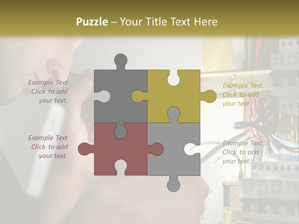 Skill Man Cable PowerPoint Template