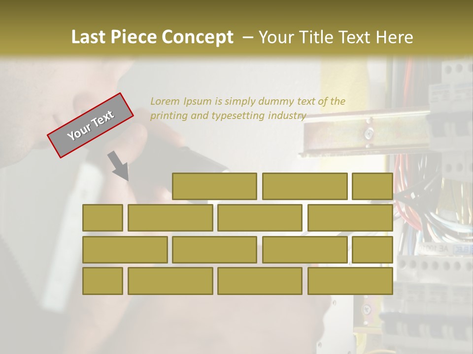 Skill Man Cable PowerPoint Template