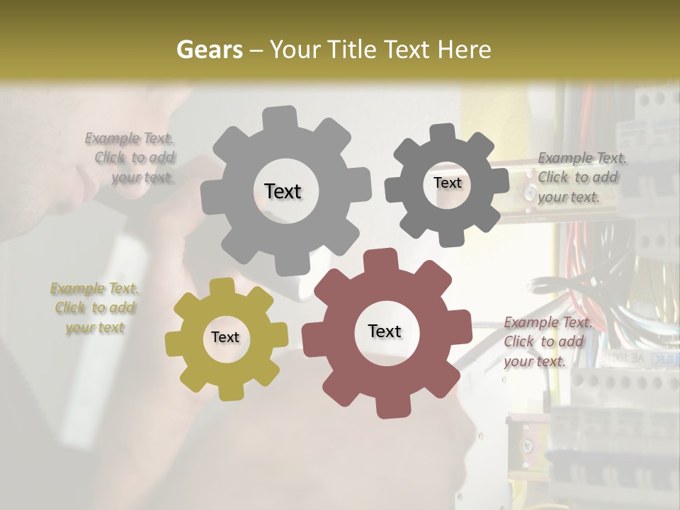 Skill Man Cable PowerPoint Template