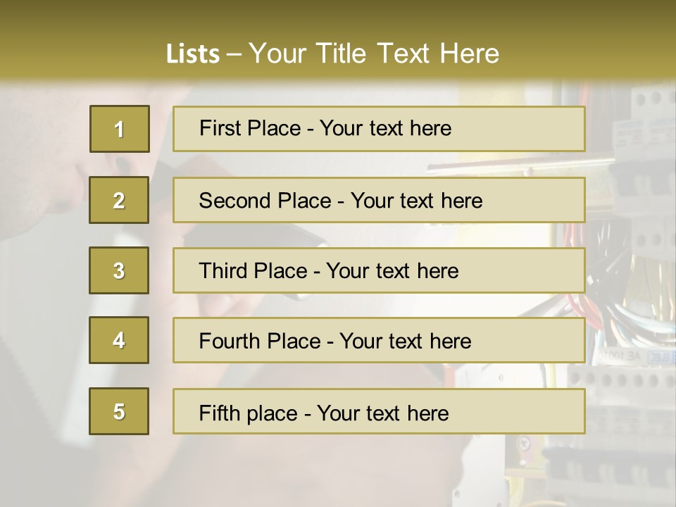 Skill Man Cable PowerPoint Template