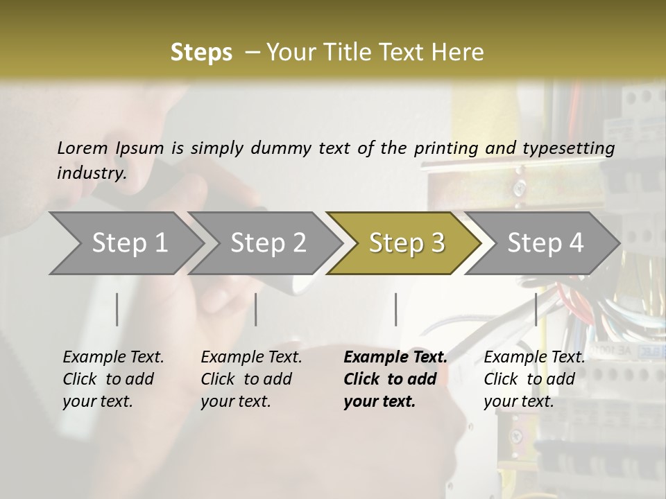 Skill Man Cable PowerPoint Template