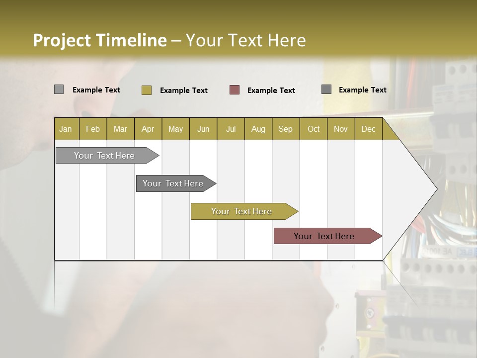 Skill Man Cable PowerPoint Template