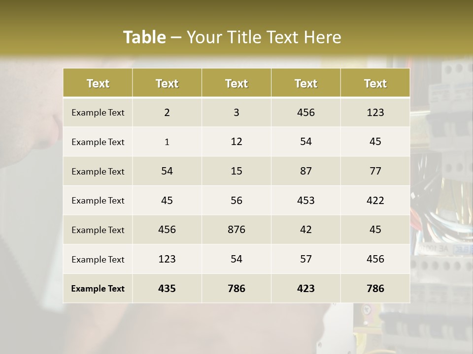 Skill Man Cable PowerPoint Template