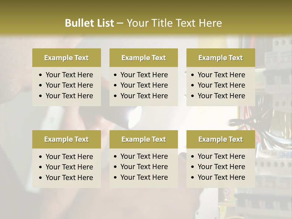 Skill Man Cable PowerPoint Template