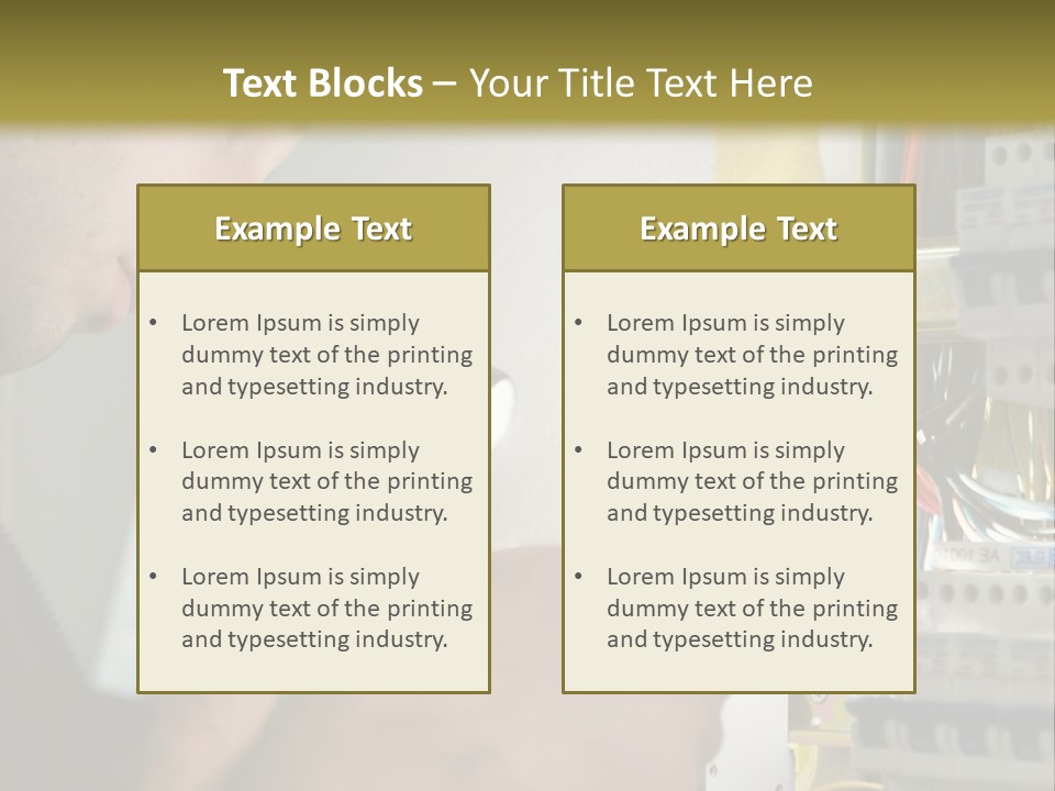 Skill Man Cable PowerPoint Template