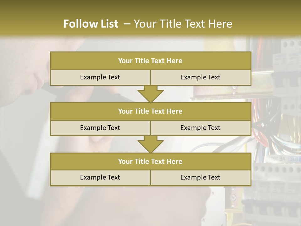 Skill Man Cable PowerPoint Template