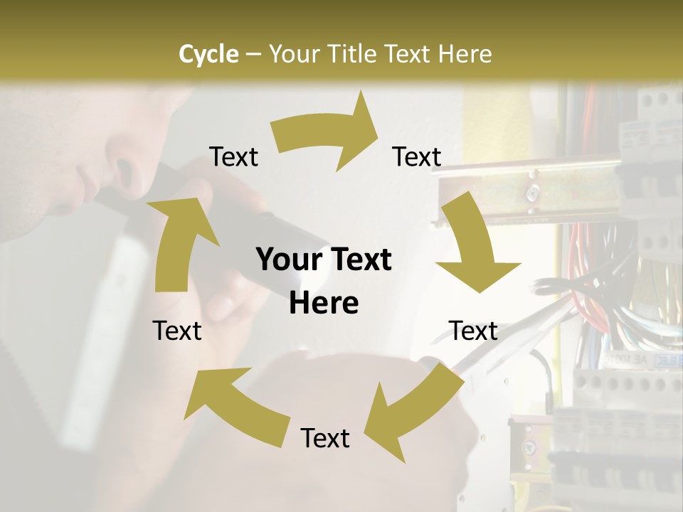 Skill Man Cable PowerPoint Template