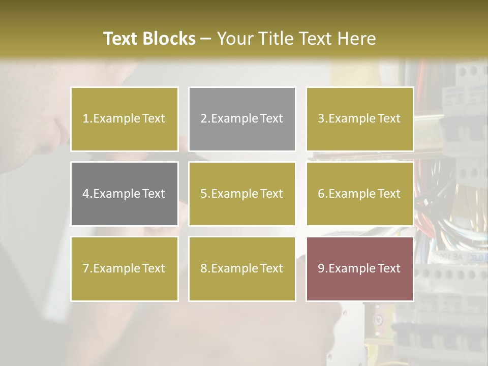 Skill Man Cable PowerPoint Template