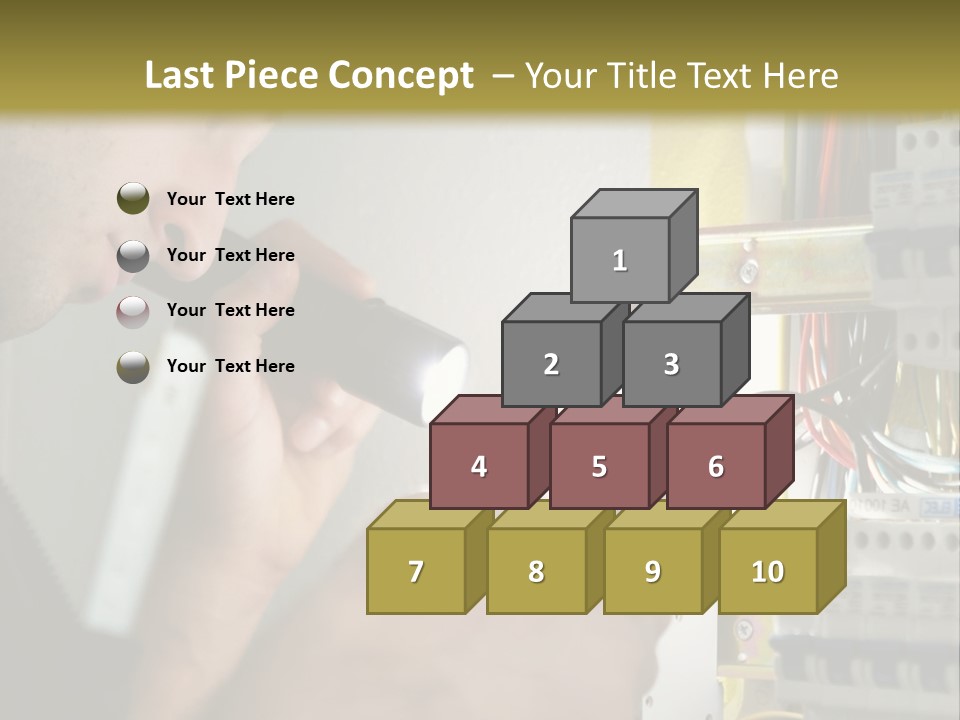 Skill Man Cable PowerPoint Template