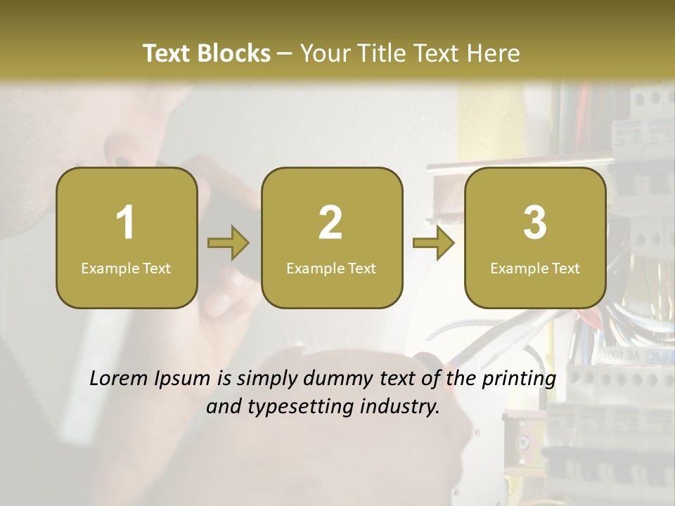 Skill Man Cable PowerPoint Template