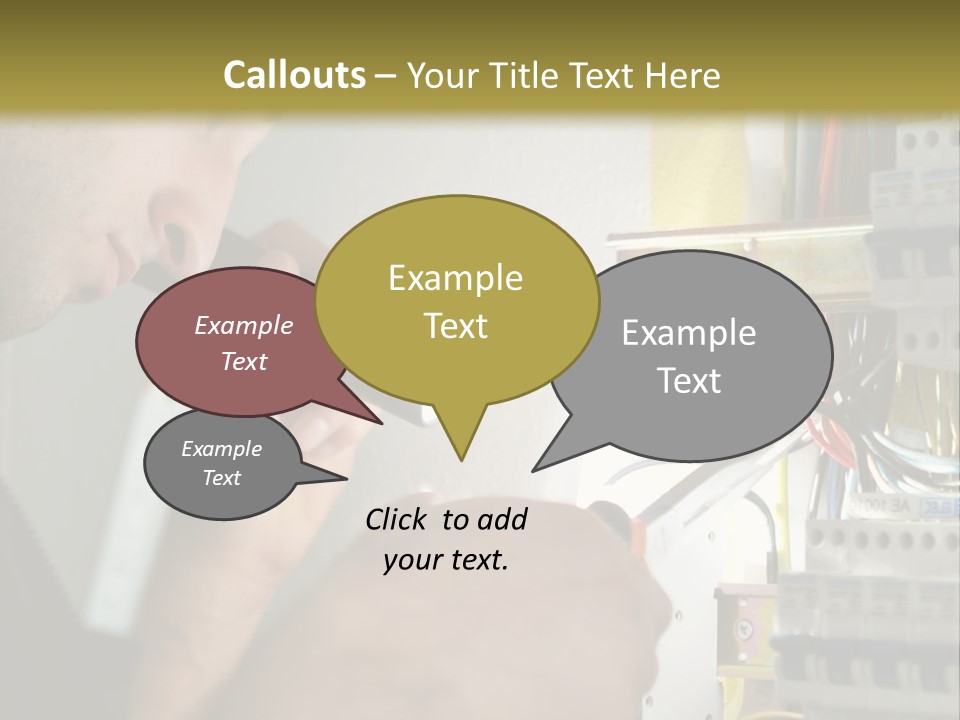 Skill Man Cable PowerPoint Template
