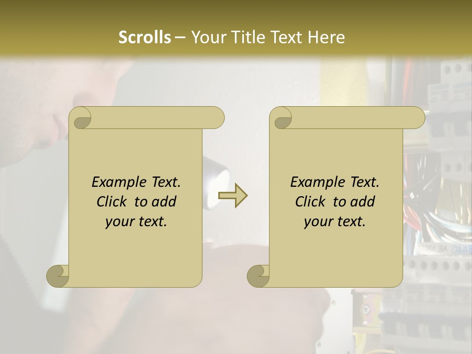 Skill Man Cable PowerPoint Template