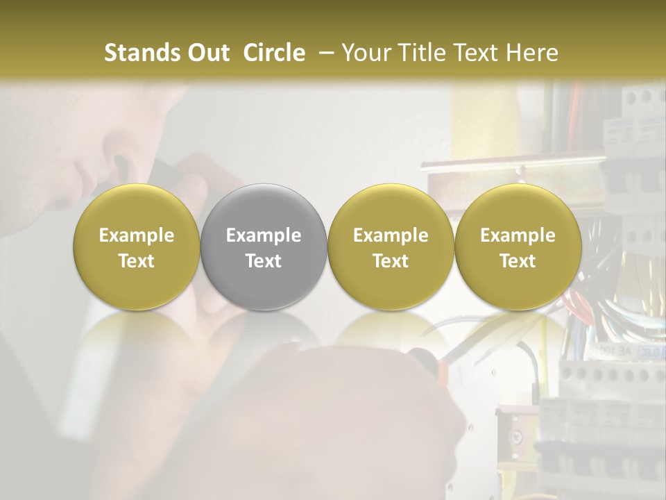 Skill Man Cable PowerPoint Template