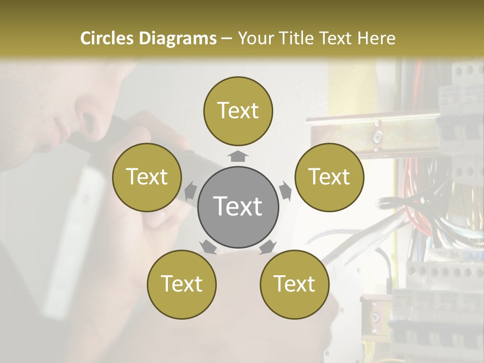 Skill Man Cable PowerPoint Template
