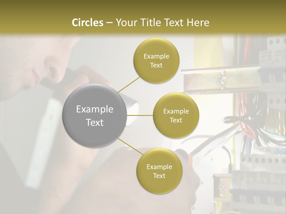 Skill Man Cable PowerPoint Template