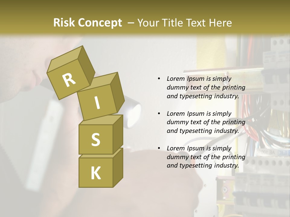 Skill Man Cable PowerPoint Template